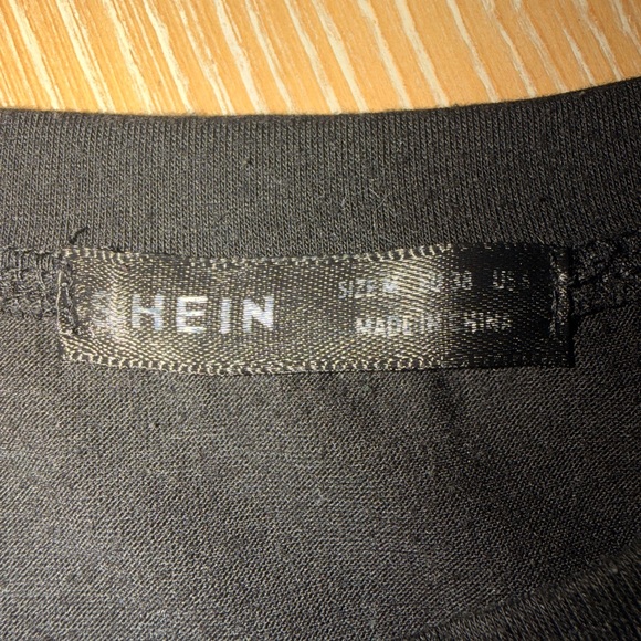 SHEIN Black Short Sleeve Tiered Mini Dress - Picture 2 of 3